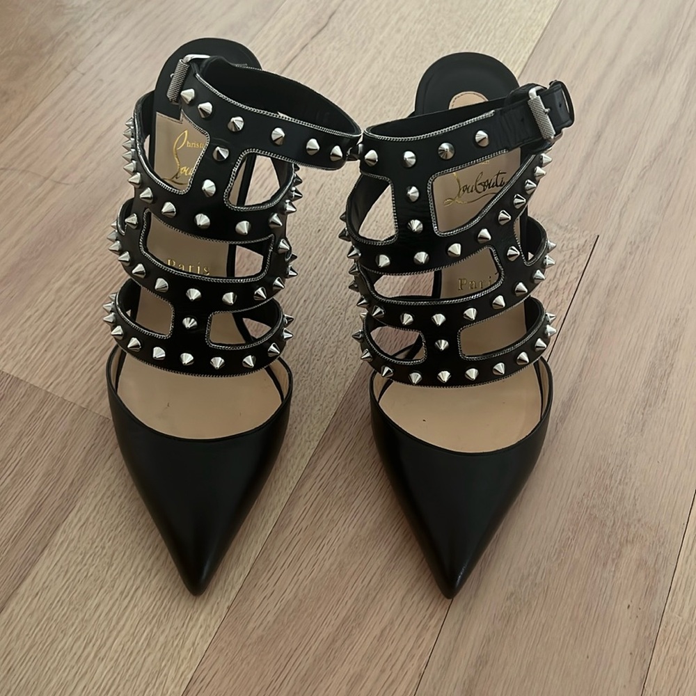 Christian Louboutin Tchicaboum Spiked Studded Heels